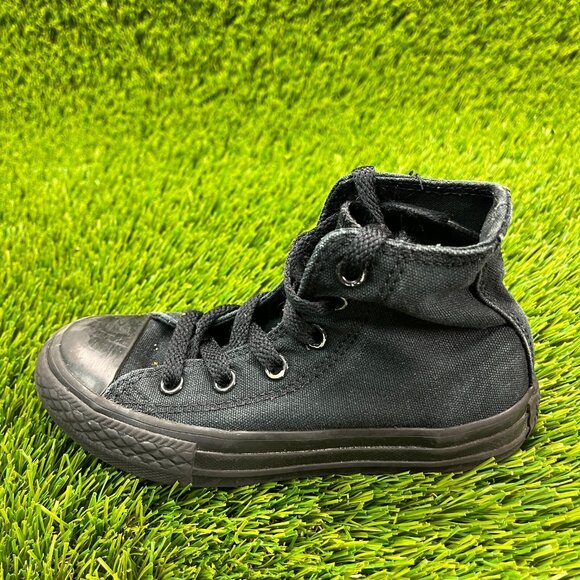 Converse Chuck Taylor All Star Kids Boys Size 11C Black Athletic Shoes Sneakers - Picture 3 of 9